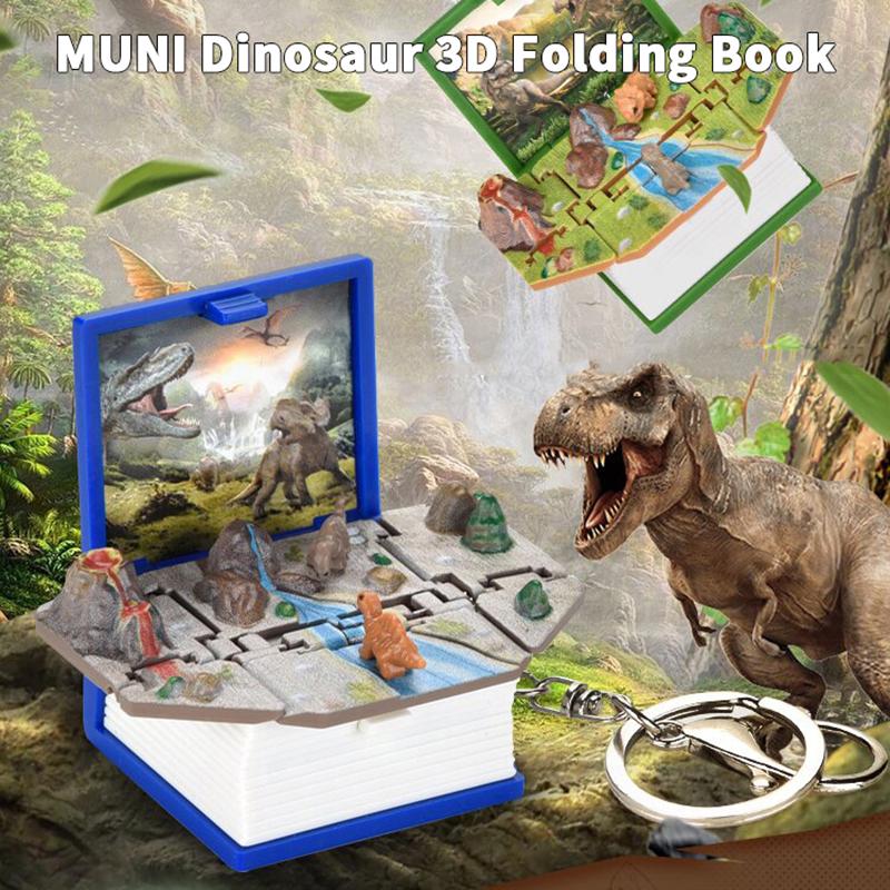 3D Мини Складная Книжка Брелок Детские Игрушки Снятие Тревоги Стресса Игрушки Замок Подарок на День Рождения Ювелирное Изделие Кольца для Ключей Автомобиля Брелоки