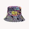 Hot-selling era digital printing bucket hat European and American nostalgic double-sided sunshade basin hat spot