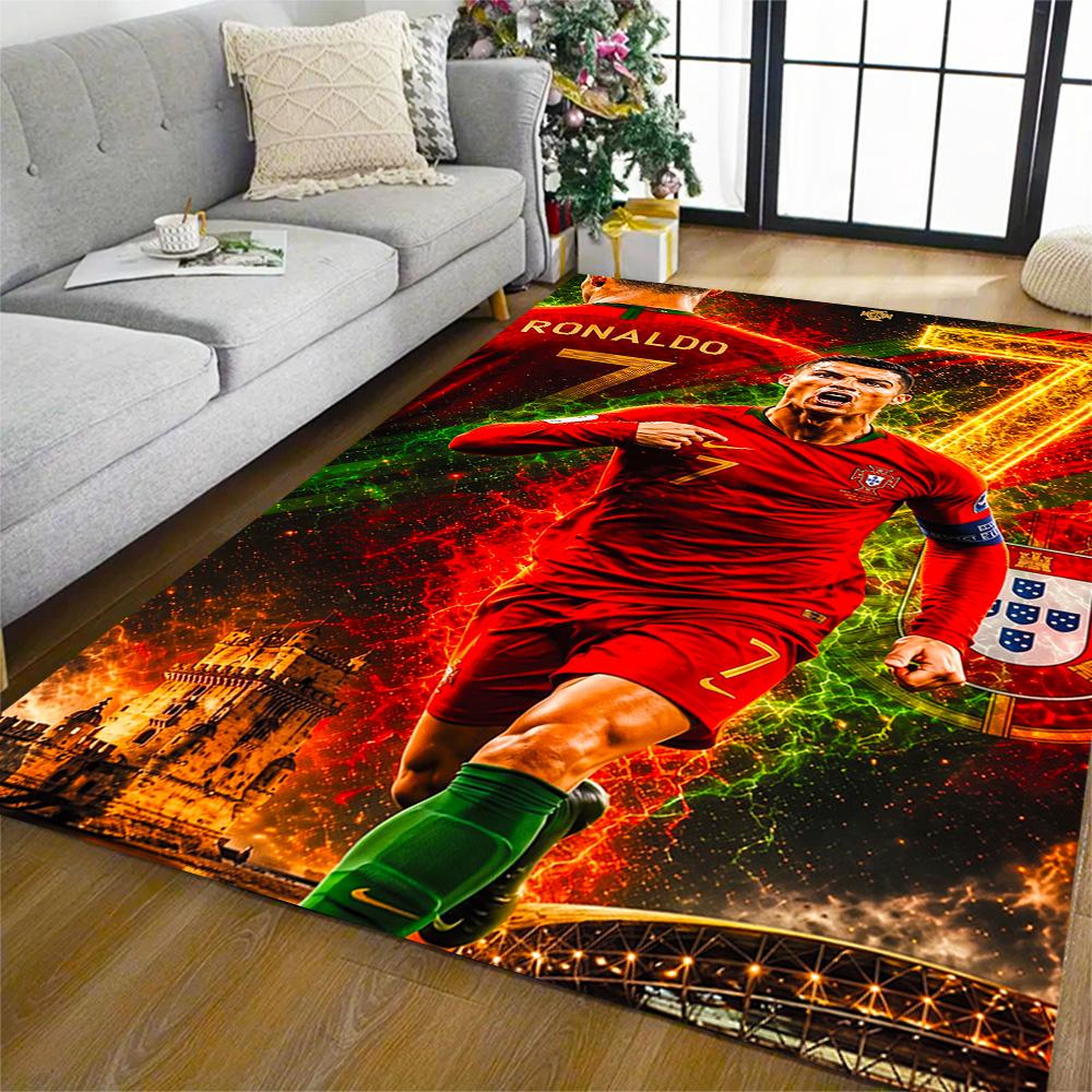 Cristiano Ronaldo Celebration Area Rug Suitable for Game Room Playrooms Entryway Outdoor Antislip Carpet Office home decor