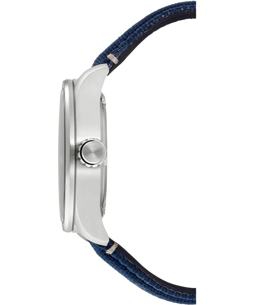 Citizen Мужские спортивные часы Eco-Drive AW5000-16L на солнечной батарее - Синий циферблат и нейлоновый ремешок [Параллельный импорт]