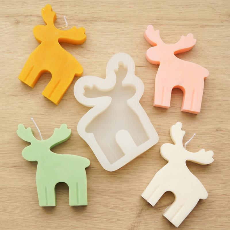 Форма для рождественской свечи: Санта, кедр, снеговик