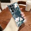 Роскошный Чехол для Телефона с Цветочным Узором Для Samsung Galaxy S26 S25 S24 S23 Ultra S22 Plus S24 S21 FE S25Edge Прозрачный Мягкий Чехол из ТПУ