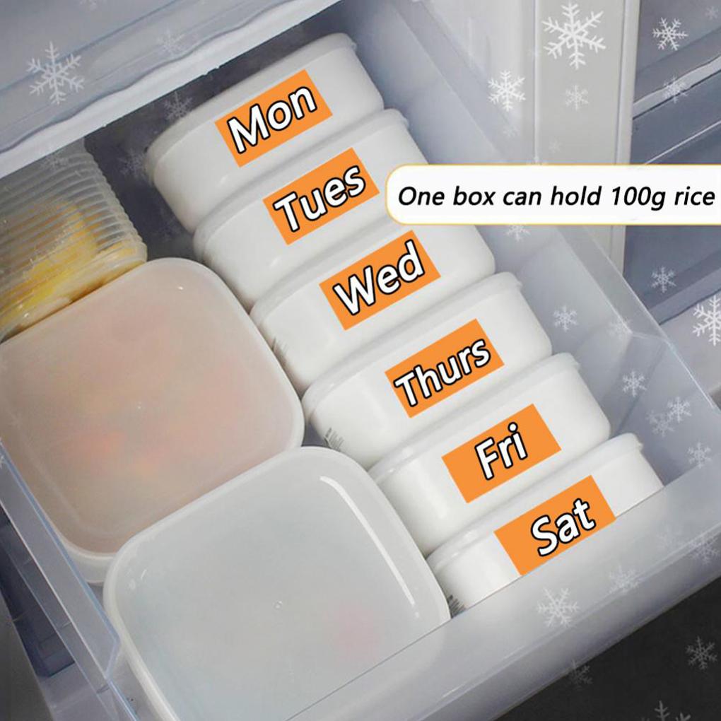 Контейнер для хранения продуктов Крупный рис Коробка для свежего хранения Ланч-боксы Мясо Овощи Фрукты Кухня Микроволновая печь Школа