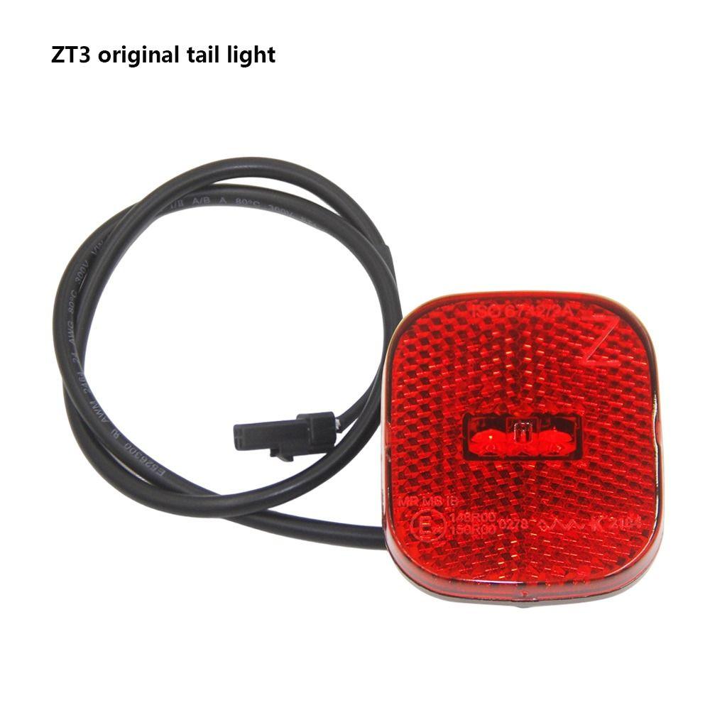 Universal Tail Warning Light Plastic Electric Scooter Rear Mudguard Light for ZT3 G2 G30