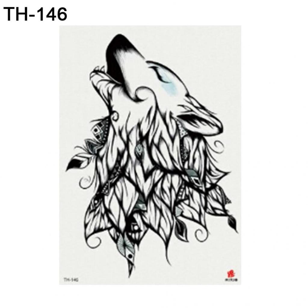 Животное Собака Медведь Рука Плечо Водонепроницаемая Временная Поддельная Татуировка Наклейка Подарок