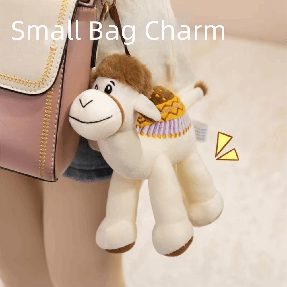 Soft Plush Camel Plush Toy Fluffy Desert Animal Plushie Stuffed Camel Doll Halloween Gift
