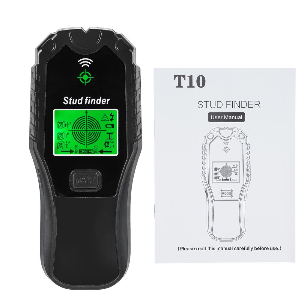 Настенный сканер для поиска стоек 5 в 1, многофункциональный инструмент для поиска стоек с ЖК-дисплеем и звуковой сигнализацией для центра и края металла и дерева