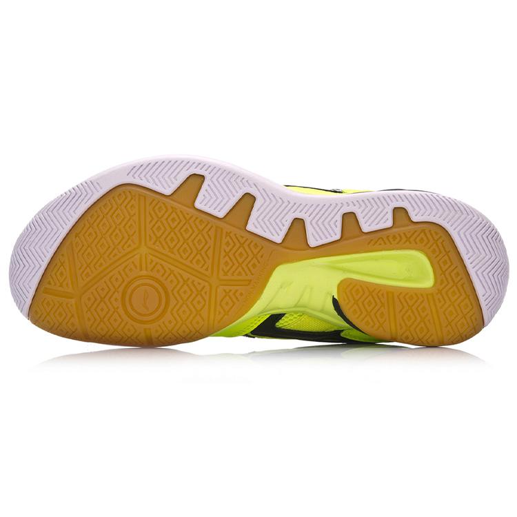 Li Ning Амортизирующие Нескользящие Износостойкие Низкие Бадминтонные Кроссовки Унисекс Желтые Черные AYTN003-3