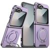 Чехол для Samsung Z Flip6 Чехол для Galaxy Z Flip 7 Cover Flip7 FE Магнитное кольцо Бронированный Слайдер Чехол для объектива камеры Покрытие для беспроводной зарядки Magsafe