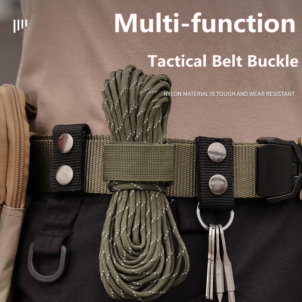 1/4/8Pcs Portable Sports Outdoor Belt Keeper Heavy Duty Nylon Strap Belt Buckle