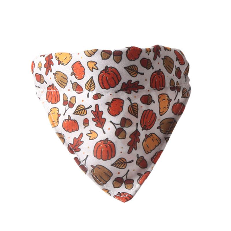 Очаровательный новый ошейник для питомца из осенней серии с кленовыми листьями и тыквами, треугольный шарф и дизайн с подсолнухом