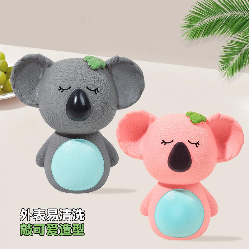 Игрушка для питомца Латексная Звуковая Белая Корова Розовый Поросенок Милая Собачья Игрушка для Снятия Стресса Будет Издавать Звук Игрушка в Форме Коалы