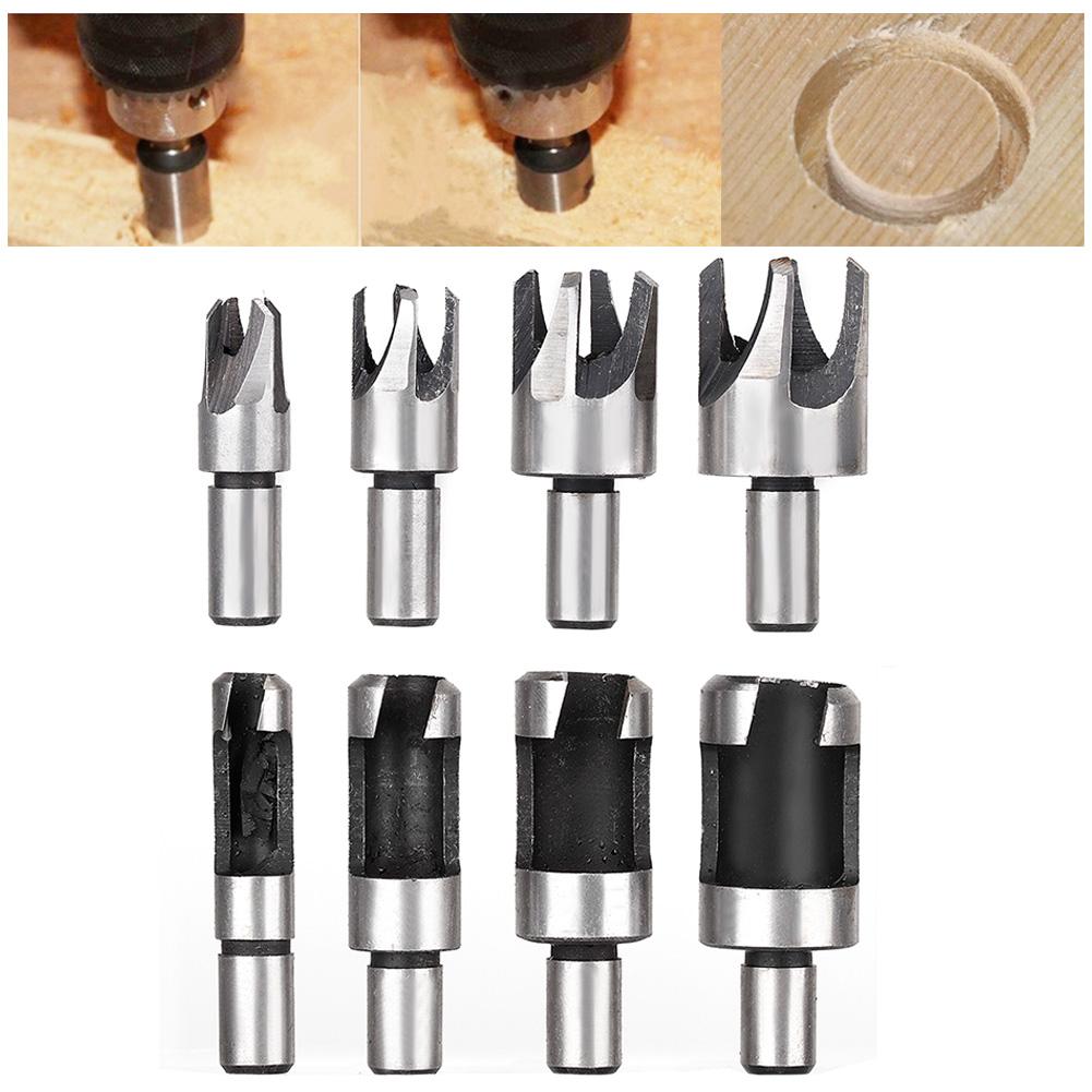 8 шт. / Набор из углеродистой стали, резак для дерева, 10 мм, круглый хвостовик, сверло, аксессуар