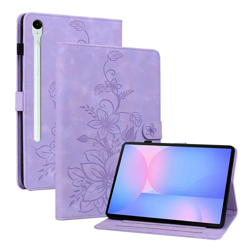 Чехол Funda для планшета Galaxy Tab S10FE Plus Case 13,1" Для Samsung Tab S10FE+ 13,1 дюйма X620 X626B Защитная обложка из ПУ-кожи Coque