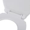Toilet Seats with Soft Close Mechanism 2 pcs Plastic White