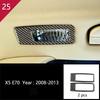 Carbon Fiber For q5 E70 E71 X5 X6 Interior Gearshift Air Conditioning AC CD Panel Reading Light Cover Trim Sticker Accessories q5