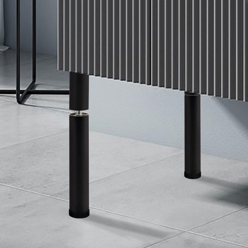 Регулируемые по высоте ножки-опоры для мебели, тяжелый тип, из алюминиевых сплавов, подставки для каркаса кровати, удлинители ножек с нескользящим основанием