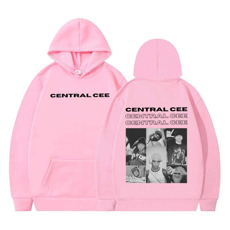 Худи с принтом в винтажном стиле от Rapper Central Cee, мужская и женская, с длинными рукавами, зимняя, в стиле Харадзюку, хип-хоп, объемная толстовка.