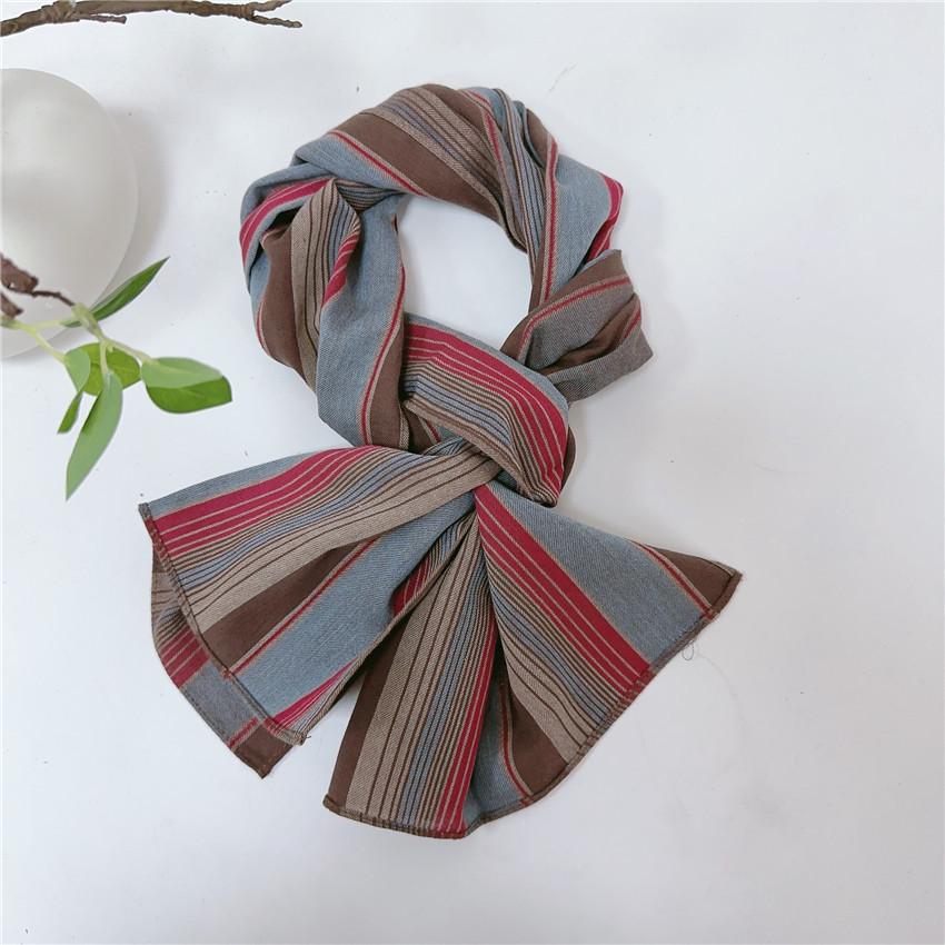 Клетчатый шарф из чистого хлопка, окрашенный в пряже, в более чем 20 цветах