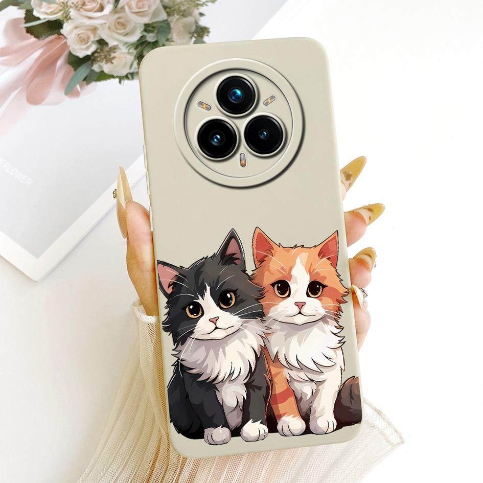 For Realme 14 Pro Plus 5G Case RMX5051 Cute Cartoon Rabbit Cat Shockproof Silicone Cover For Realme 14 Pro Bumper 14 Pro+ Casing