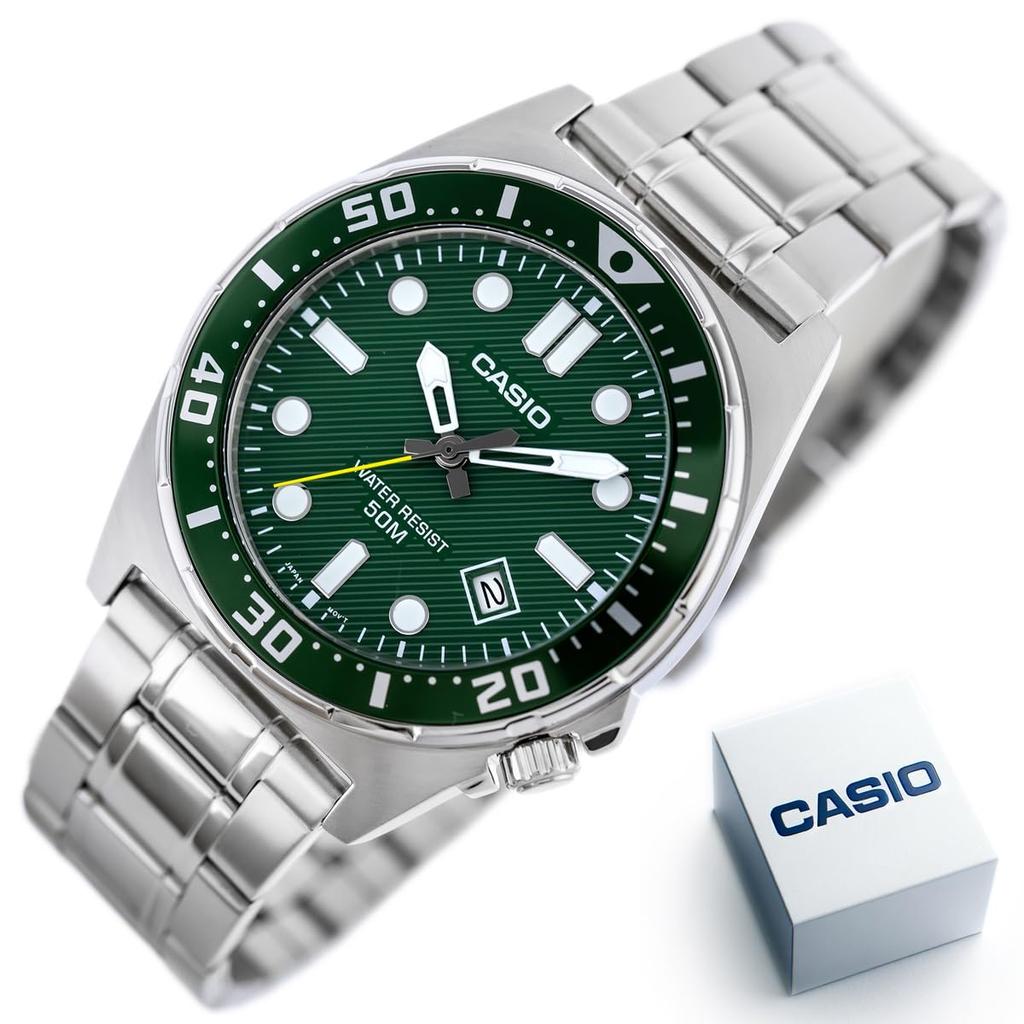 Casio Серебряные часы MTD-135D-3AVDF