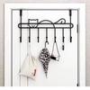 Punch-free Over Door Hanger Metal Clothes Hanger Overdoor Organizer Hanging Storage Rack Coat