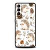 Autumn Cute Hedgehog Design Phone Case for Samsung Galaxy S25 S24 S23 S22 S20 S21 FE Ultra S10 S10E Plus S25 Edge Soft TPU Cover