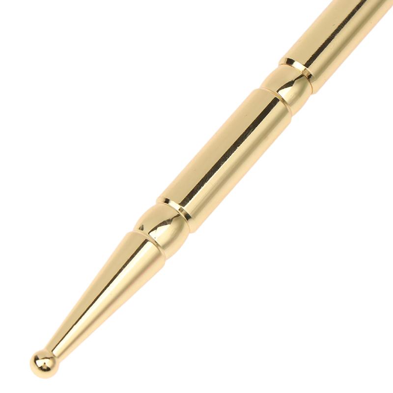 Facial Reflexology Massage Tool Retractable Acupuncture Pen Double Headed Spring Ear Care Tool Point Probe Pen For Face Massager