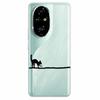 For Honor 200 / 200 Lite / 200 Pro Case Clear Soft TPU Lovely Silicone Back Cases for Honor 200 Pro Transparent Cat Bumpers