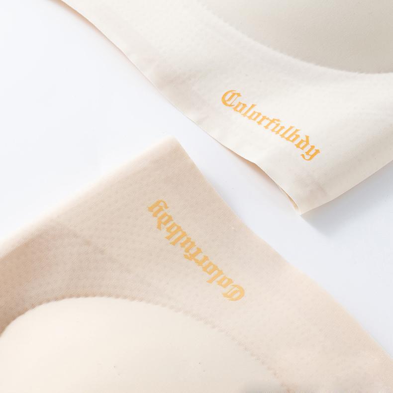 Высококачественный цельный бесшовный комплект с бюстгальтером контрастного цвета, женское нижнее белье, сексуальные трусы, беспроводной мягкий бюстгальтер