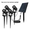 6 Вт Алюминиевый Светодиодный Прожектор на Солнечной Батарее для Сада и Наружного Декора