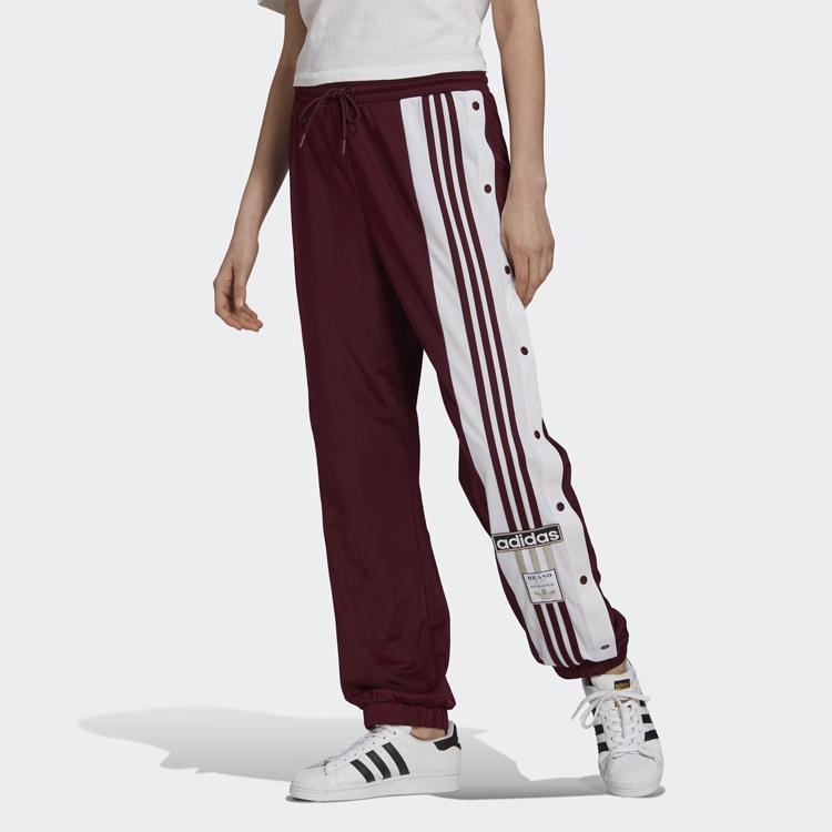 adidas Оригинальные вязаные спортивные штаны женские темно-красно-фиолетовые H61861