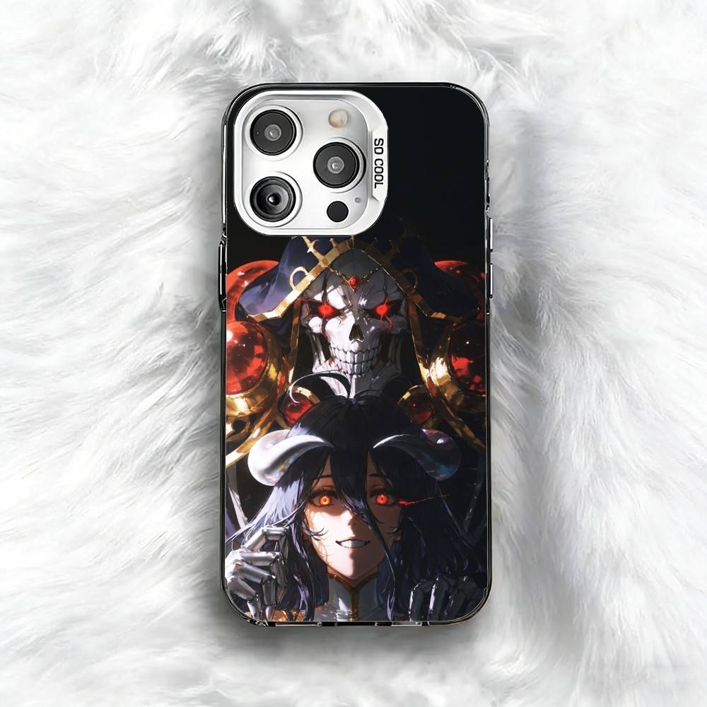 Чехол для телефона с аниме Оверлорд Для iPhone 16 17 15 14 12 13 Pro Max Черный цвет Ударопрочный чехол