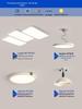 Modern Designer Piano Key Ceiling Light for Living Room - Full Spectrum Eye Protection