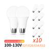 10 шт./лот светодиодная лампа 100-130 В E27 E26 E14 E12 20 Вт 18 Вт 15 Вт 12 Вт 9 Вт 6 Вт Lampada светодиодный светильник Bombilla Spotlight освещение холодный/теплый белый