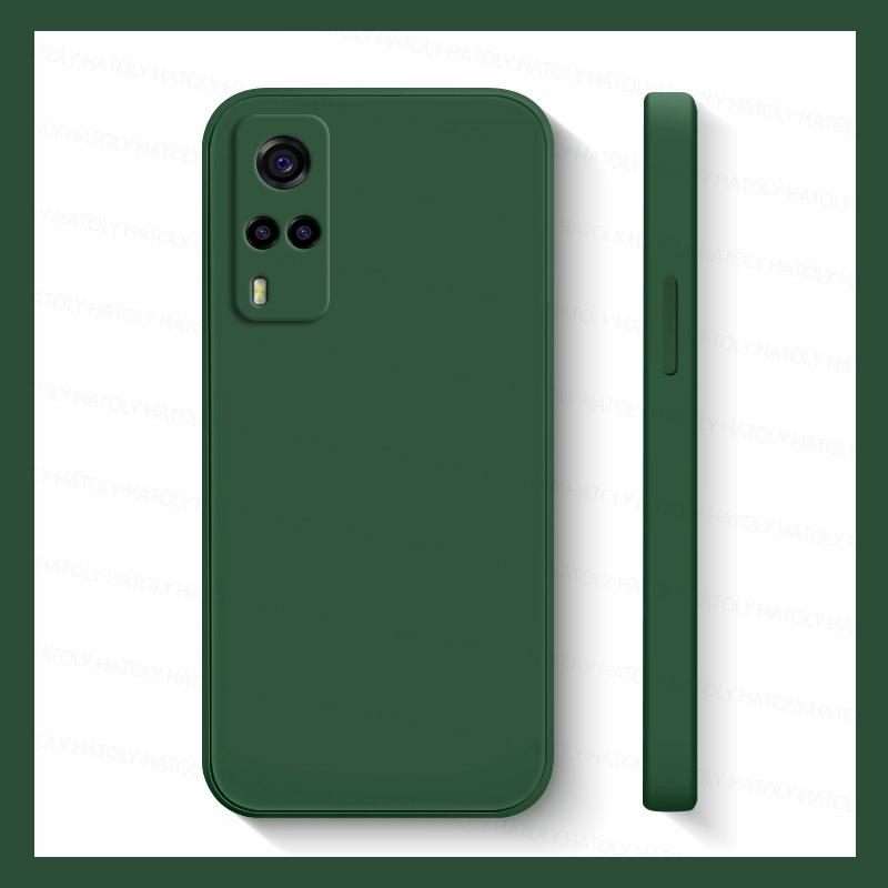 Для Vivo Y33 Чехол Vivo Y31 Y51 Y51A Y51S Y33 Y53S Чехлы Противоударные Жидкий Силикон Мягкий ТПУ Телефон Задняя Крышка Для Vivo Y33