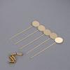 10pcs/set Gold & Silver Diy Craft Dress Cabochon Tray Brooches Accessories Pin Cameo