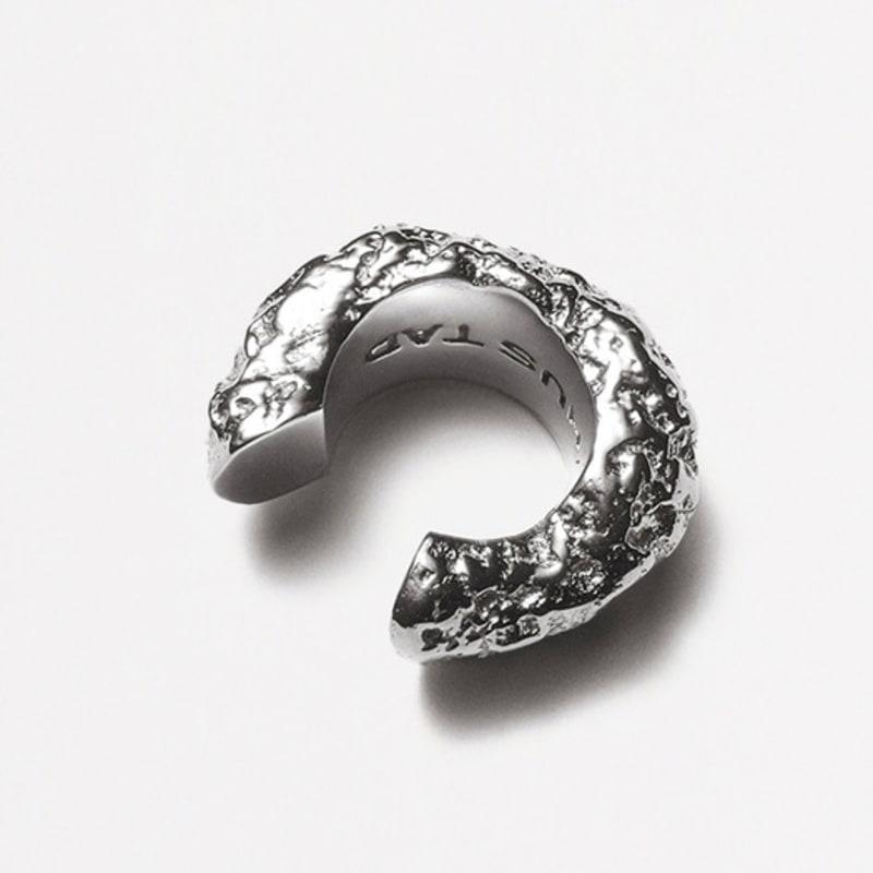 Hustad HUSTAD 210 Серебро / Золото Серьга-кафф в виде пончика _ Серебро 925 пробы / Золото 14 карат Серьга-кафф в виде пончика