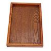 Rectangle Wooden Tea Tray Serving Table Plate Snacks Food Storage Dish for Hotel Home(22*15cm)