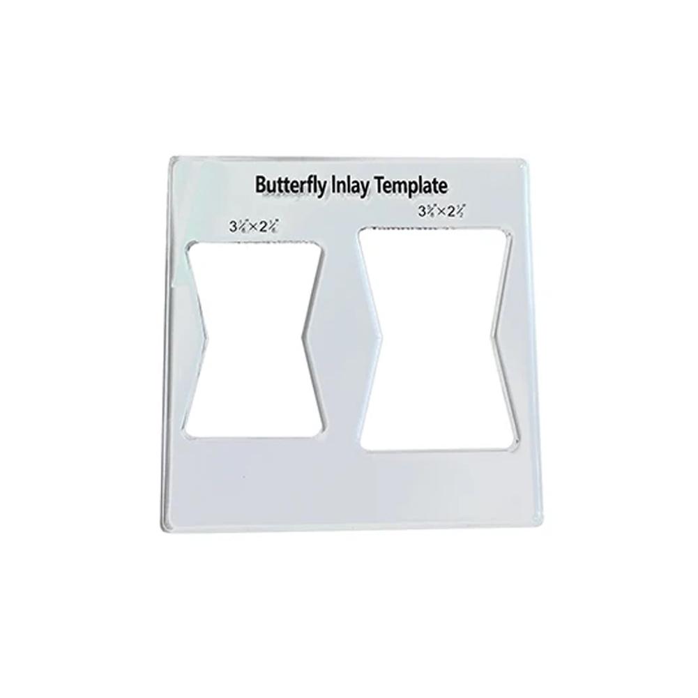 Вспомогательный инструмент для фрезерования пазов, четкий резка пазов, шаблон для бабочки по дереву, шаблон для фрезерования, шаблон для инкрустации бабочкой для декоративных целей