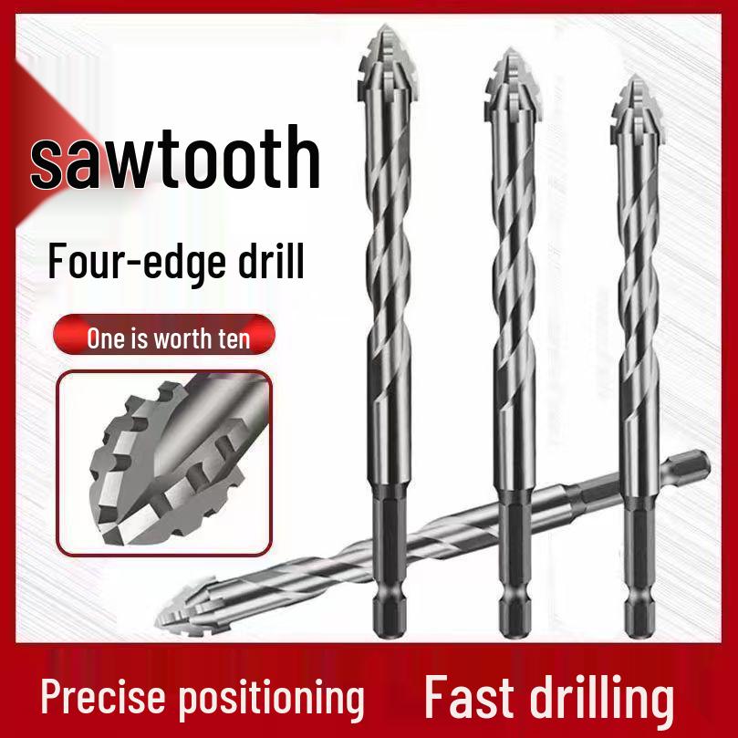 Улучшенное вольфрамовое керамическое зубчатое сверло для плитки, стекла, мрамора, бетона и нержавеющей стали