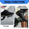 BUCKLOS Dual Function Bike Pedal Flat Clipless Cycling Pedals Platform with Cleats Bicycle Pedals for SPD SL Carbon Bike Parts