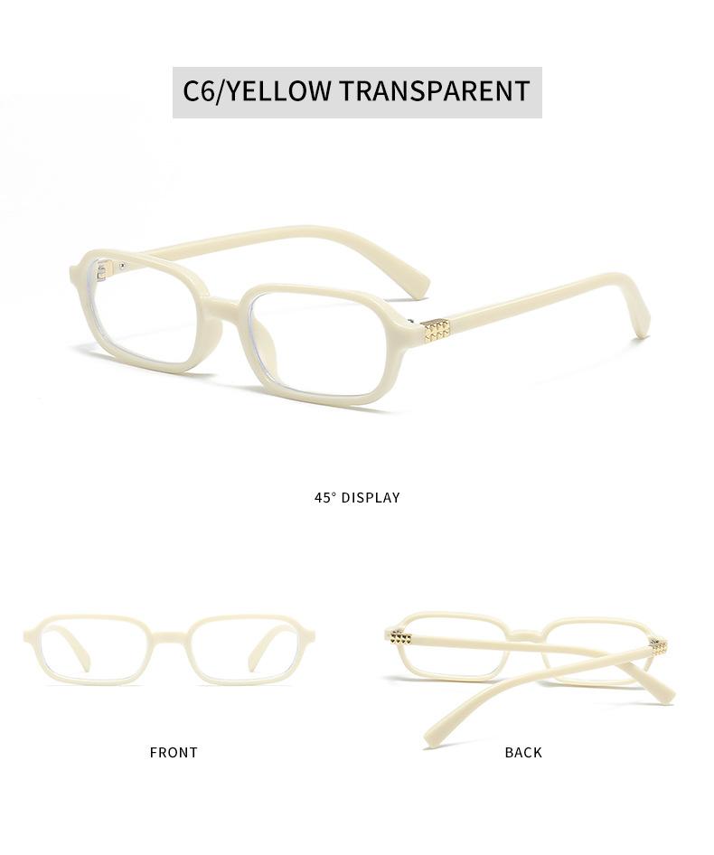 New Vintage Sunglasses Men Women Trendy Eyewear High Quality Rectangle Sun Glasses UV400 Shades Eyepiece Small Square Glasses