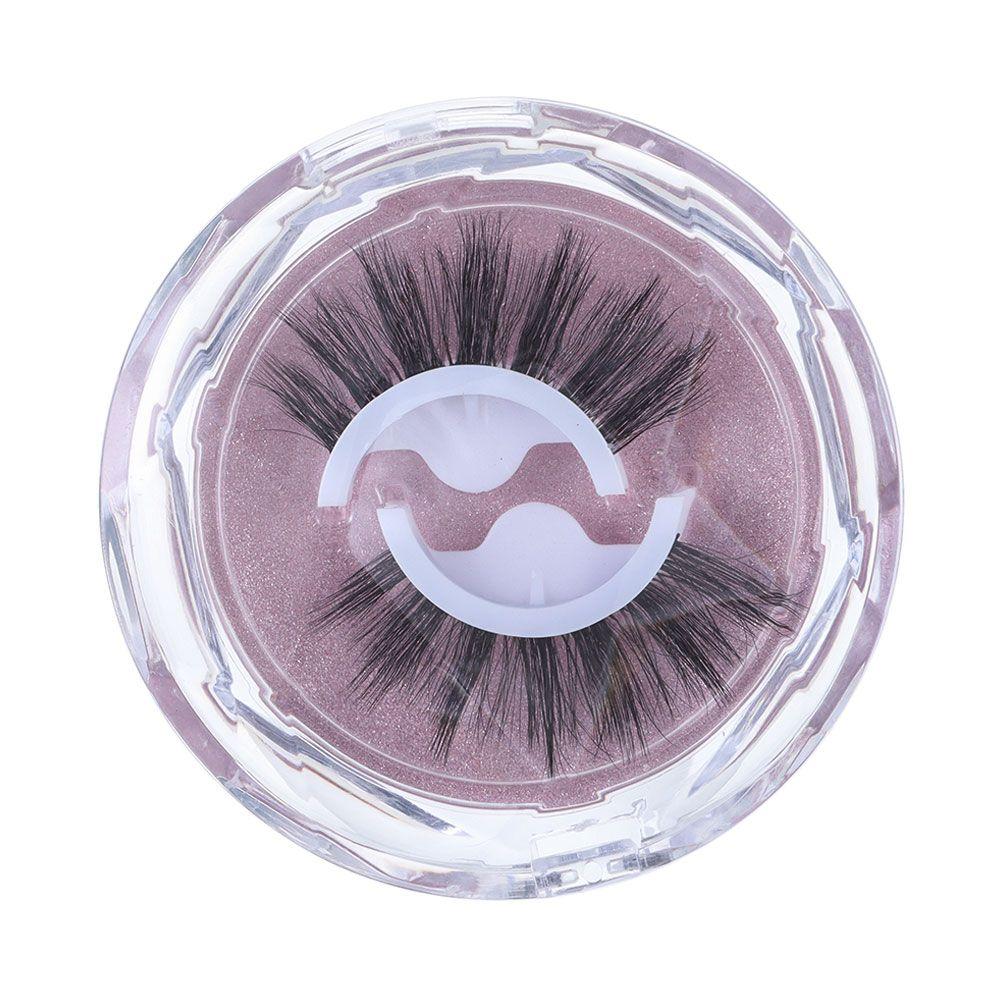 Fake Eyelashes No Glue Needed Thick Natural Curly Reusable 3D Mink Self-adhesive False Eyelashes