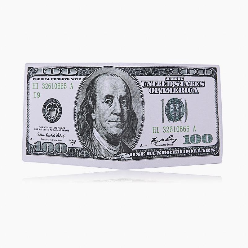16 стилей, мужской кошелек, ультратонкий кошелек Billeteras Para Hombr, короткий кошелек с рисунком банкнот, унисекс, кошелек для монет, кошелек для женщин