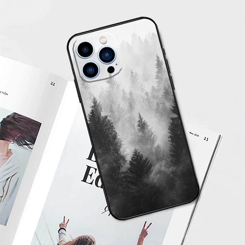 Красивый чехол с изображением природы, леса и деревьев для iPhone 14 13 12 11 15 16 Pro Max Plus XS Max X XR 7 8 Plus 13 12 Mini