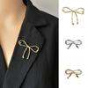 Balletcore Hollow Metal Brooch Korean Style Anti-Exposure Brooch Bowknot Brooch  Decoration