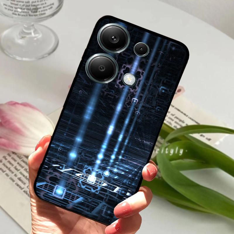 Для Xiaomi Poco M6 Pro 4G Чехол PocoM6 Pro Ударопрочный Мягкий ТПУ Силиконовый Чехол для Телефона Для Poco M6 Pro 4G Funda Capa Мультяшный Корпус