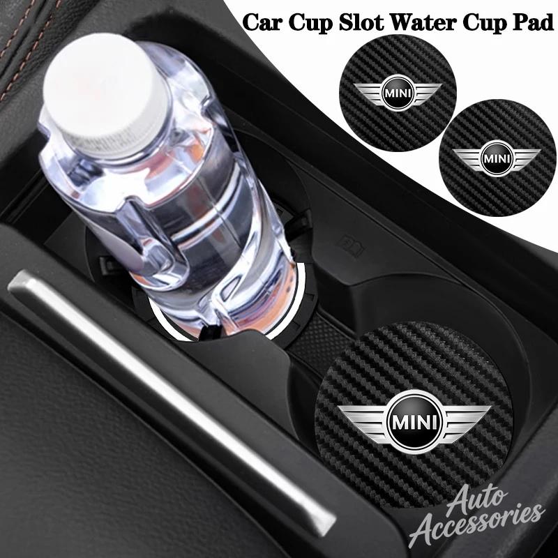 Car Anti-slip Water Cup Pad Anti-noise Coaster Mat For BMW MINI Cooper S One Jcw F54 F55 F56 F57 F60 Clubman Countryman R57 R58 w4