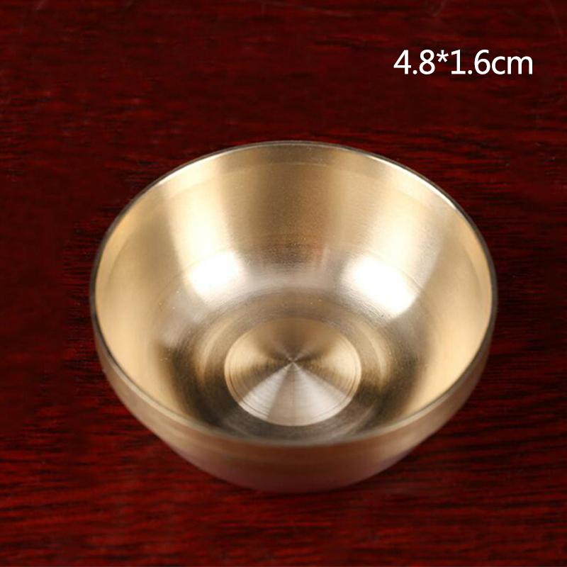 Медная тибетская чаша Ученики Будды для подношения воды Медитация Мини латунная чаша